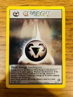 NEAR MINT! Metal Energy (19/111) Holo Neo Genesis Pokemon Card! FAST & FREE P&P! - Image 1