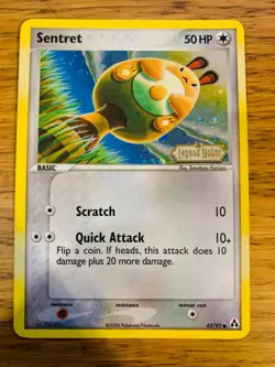 NEAR MINT! Sentret (62/92) Stamped Reverse Holo EX Legend Maker Pokemon Card! - Image 1