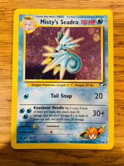 Misty's Seadra (9/132) Holo Gym Heroes Pokemon Card! FREE P&P! - Image 2