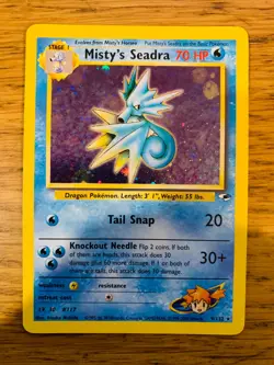 Misty's Seadra (9/132) Holo Gym Heroes Pokemon Card! FREE P&P! - Image 4