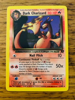 Dark Charizard (21/82) Non Holo Team Rocket Set Rare Pokemon Card! FREE P&P! - Image 1