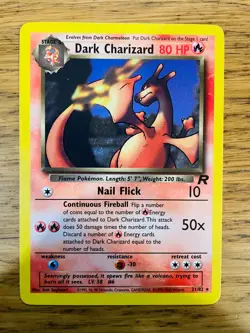 Dark Charizard (21/82) Non Holo Team Rocket Set Rare Pokemon Card! FREE P&P! - Image 4