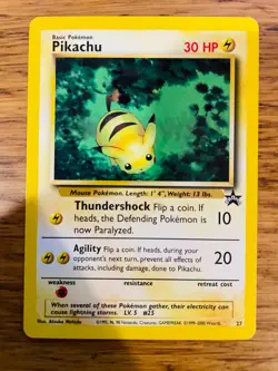 Pikachu No.27 WOTC Black Star Promo Pokemon Card! FAST & FREE P&P! - Image 2