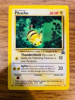 Pikachu No.27 WOTC Black Star Promo Pokemon Card! FAST & FREE P&P! - Image 4