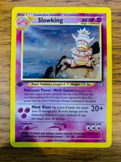 1st Edition Slowking (14/111) Holo Neo Genesis Set Pokemon Card! FREE P&P! - Image 1