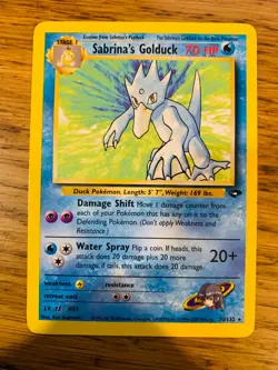 Sabrina's Golduck (30/132) Rare Gym Challenge Set Pokemon Card! FREE P&P! - Image 2