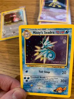 Prerelease Misty's Seadra (9/132) Holo Gym Heroes Pokemon Card! FREE P&P! - Image 4