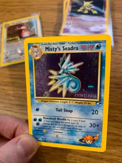 Prerelease Misty's Seadra (9/132) Holo Gym Heroes Pokemon Card! FREE P&P! - Image 5