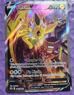 Jolteon V SWSH183 SWSH: Sword & Shield Promo Cards Holo LP - Image 2