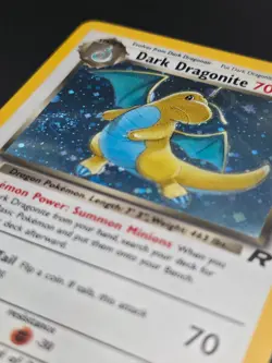 Pokemon Dark Dragonite 5/82 Holo with Swirl Team Rocket Unlimited WOTC MP - Image 5