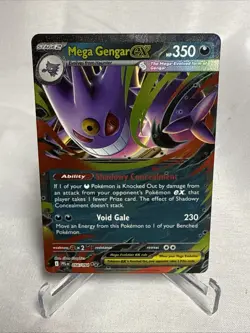 2025 Pokemon Mega Gengar ex 056/094 Me02: Phantasmal Flames Holo NM #1 - Image 1