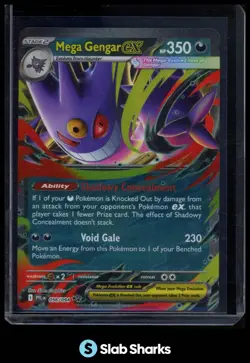 2025 POKEMON PHANTASMAL FLAMES - PFL EN #056/094 MEGA GENGAR EX DOUBLE RARE NM - Image 1
