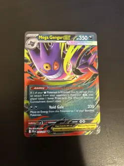 Mega Gengar ex 056/094 Double Rare 2025 Phantasmal Flames Pokemon Card NM - Image 1