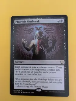 Phyresis Outbreak. Sorcery. ONC Magic the Gathering Card. Rare NM as shown. - Image 1