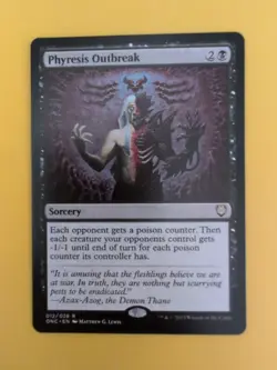 Phyresis Outbreak. Sorcery. ONC Magic the Gathering Card. Rare NM as shown. - Image 2