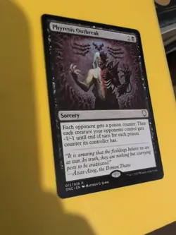 Phyresis Outbreak. Sorcery. ONC Magic the Gathering Card. Rare NM as shown. - Image 4