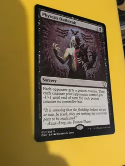 Phyresis Outbreak. Sorcery. ONC Magic the Gathering Card. Rare NM as shown. - Image 5