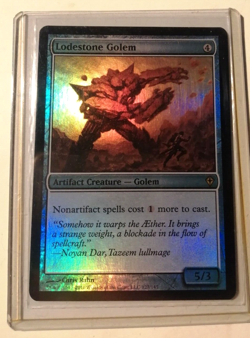 MtG Golem del Filone di Pietrisco Lodestone Golem FOIL (Worldwake) - Image 1