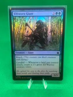 MTG - FOIL Elfsworn Giant #103 Foundations - Image 1