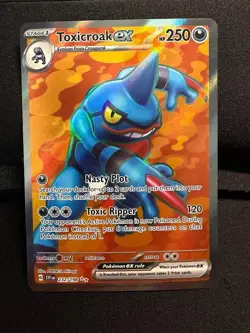 Pokemon Scarlet & Violet Base Set Toxicroak ex Ultra Rare (232/198) NM - Image 1