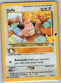 Cleffa 20/111 Celebrations: Classic Collection - Pokemon Card - NM - Image 1