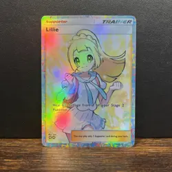 Pokemon TCG Pocket Lillie Trainer Holographic SIR Deluxe ex - Fan Art - Image 1