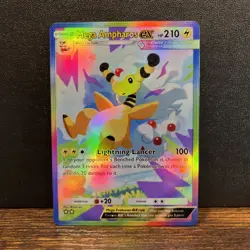 Pokemon TCG Pocket Mega Ampharos ex Holographic SIR - Fan Art - Image 1