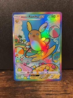 Pokemon TCG Pocket Alolan Raichu EX Holographic SIR- Fan Art - Image 1