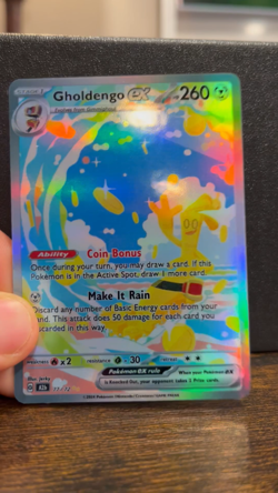 Gholdengo ex Pokemon TCG Pocket Crossover - Holographic Fan Card - Image 2