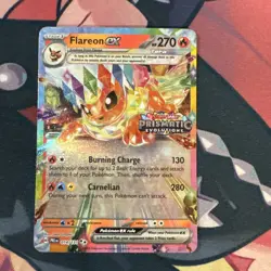 Flareon ex 014/131 STAMPED Prismatic Evolutions STAMP PROMO Pokemon Holo English - Image 1
