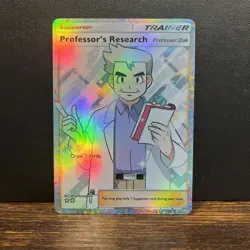 Pokemon TCG Pocket Professor’s Research Oak Holographic SIR Deluxe ex - Fan Art - Image 1