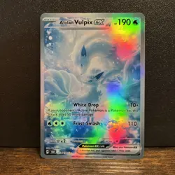 Alolan Vulpix ex Pokemon TCG Pocket Inspired - Holographic Fan Card - Image 1