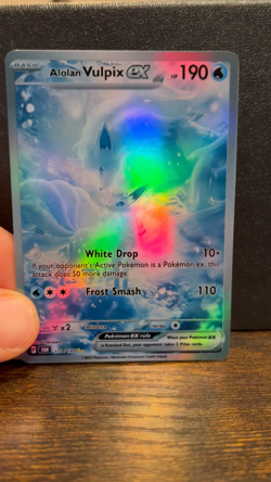 Alolan Vulpix ex Pokemon TCG Pocket Inspired - Holographic Fan Card - Image 2