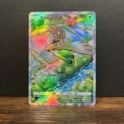 Pokemon TCG Pocket Farfetch’d Holographic SIR Deluxe ex - Fan Art - Image 1