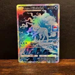Pokemon TCG Pocket Alolan Ninetails Holographic Illustration Rare - Fan Art - Image 1