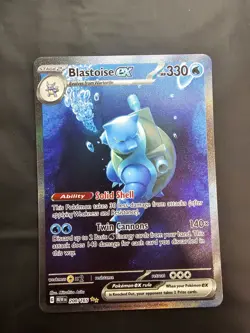 Pokemon TCG Blastoise EX Scarlet & Violet 151 Card 200/165 Blastoise SIR 1 - Image 1
