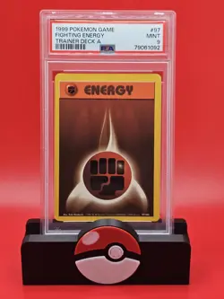 PSA 9 Pokemon Fighting Energy #97 TRAINER DECK A - Image 1