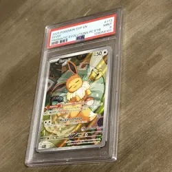 2025 POKEMON PRISMATIC EVOLUTIONS POKEMON CENTER ETB PROMO #173 EEVEE PSA 9 MINT - Image 4