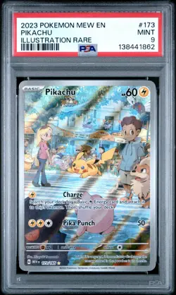 PSA 9 PIKACHU ART RARE #173 2023 JAPANESE POKEMON 151 - Image 1