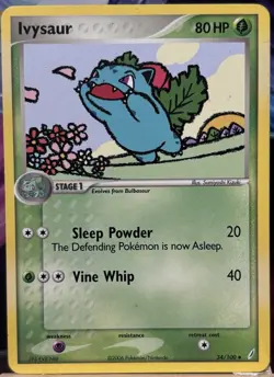 Pokemon - Ivysaur 34/100 - Crystal Guardians Non Holo - LP - Image 1