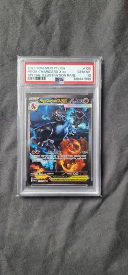 PSA 10 Mega Charizard X Ex #125/094 - Phantasmal Flames Pokemon TCG - Image 1