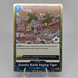 Gravity Blade Raging Tiger OP06-058 Premium Booster - Vol. 2 - One Piece - Image 1