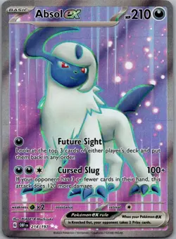 Absol ex 214/197 Ultra Rare Pokemon Card SV03: Obsidian Flames LP - Image 1