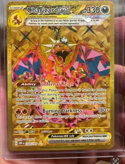 Charizard EX 228/197 Pokemon Obsidian Flames Hyper Rare Gold Card 2023 NM/Mint - Image 1