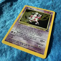 Pokemon TCG Mr. Mime Jungle 6/64 Holo Rare Unlimited Basic Card - Image 3