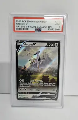 Arceus V Graded 9 PSA Promo Cards Holo Pokemon Card Gem Mint 9 - Image 1