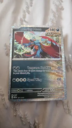 Pokemon Trading Card Roaring Moon Ancient Shiny Roaring Moon 109/162 Rare Holo - Image 4