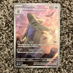 Pokemon Tyranitar Illustration Rare Holo Card 222/193 Paldea Evolved English - Image 1