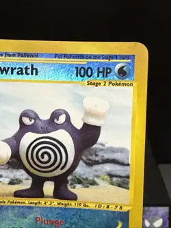 Pokemon Card Poliwrath 24/165 Expedition Base Set Reverse Holo Rare Played - Image 2