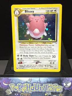 Pokemon Card Blissey 2/64 Holo Rare Neo Revelation Set WOTC Played - Image 1